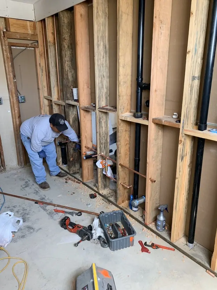 Commercial rough-in plumbing for Gas Line Repair in Lincoln Terrace